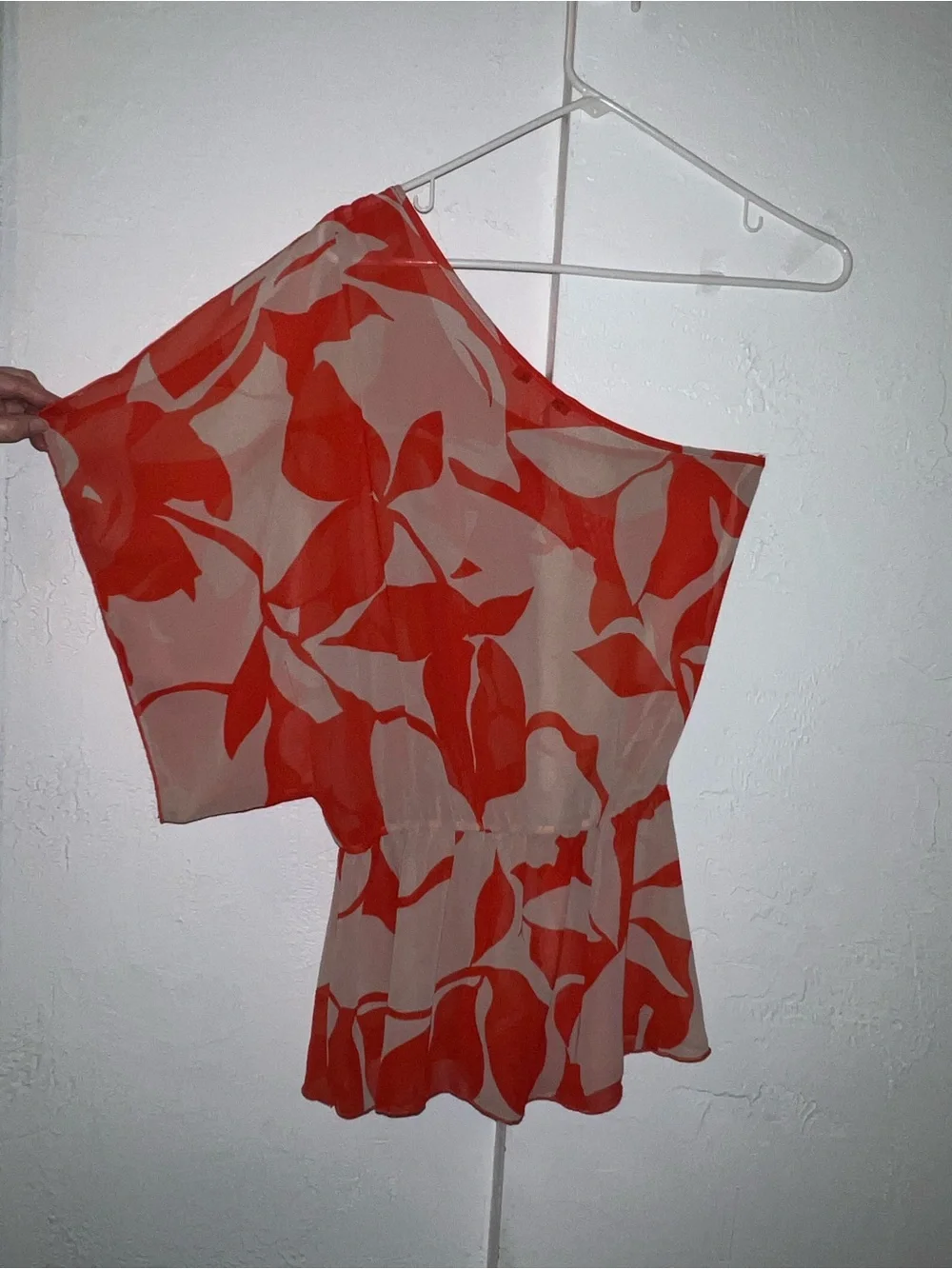 Vintage Y2K Body Central Sheer Summer Off The Shoulder Blouse - Picture 2 of 9